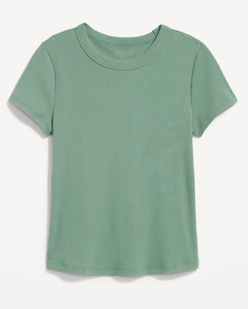 Old Navy Women's Ribbed Green Tee Shirt Sz Large